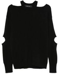 FEDERICA TOSI - Trui Met Ronde Hals En Uitgesneden Mouwen - Lyst