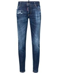 DSquared² - Jennifer Low-Rise Skinny Jeans - Lyst