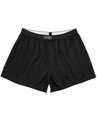 MM6 by Maison Margiela - Washed Silk Boxer Shorts - Lyst