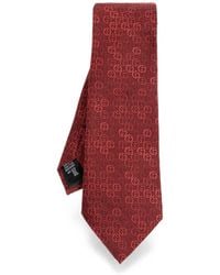 Giorgio Armani - Logo-Jacquard Pointed Tie - Lyst