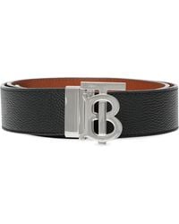 Burberry - Ceinture À Boucle Logo - Lyst