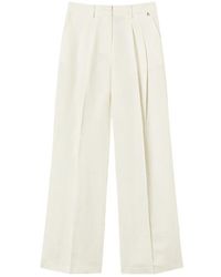 Twinset - High-Rise Palazzo Pants - Lyst