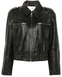 Gestuz - Gemmagz Leather Jacket - Lyst