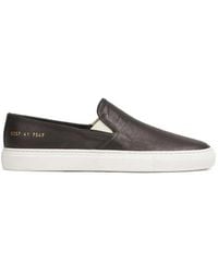 Common Projects - Slip-On Leather Sneakers - Lyst