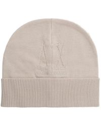ARMANI EXCHANGE - Berretto Con Logo Ricamato - Lyst
