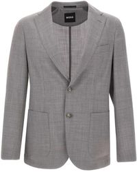 BOSS - Slim-Fit Virgin Wool Blazer - Lyst