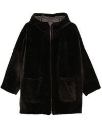 Manzoni 24 - Hooded Shearling Coat - Lyst