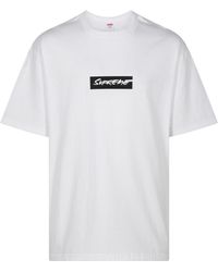 Supreme - X Futura t-shirt à logo box - Lyst
