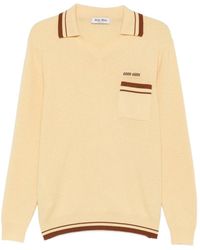Miu Miu - Cashmere V-Neck Sweater - Lyst