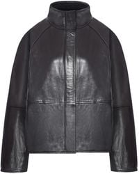 Soeur - Gamma High-Neck Leather Jacket - Lyst