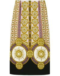La DoubleJ - Patterned Pencil Skirt - Lyst