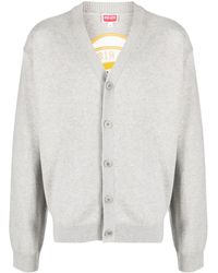KENZO - Cardigan Tiger Academy Con Scollo A V - Lyst
