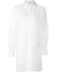 Krizia - Cut-Out-Detail Shirt Dress - Lyst