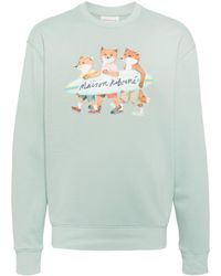 Maison Kitsuné - Signature Fox Motif Cotton Sweater - Lyst