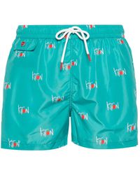 Kiton - ロゴ トランクス水着 - Lyst