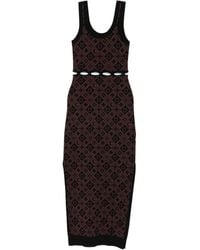 Nanushka - Cut-Out Patterned Midi Dress - Lyst