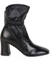 Napoleoni - Bottines Zippées Pamela À Fronces - Lyst