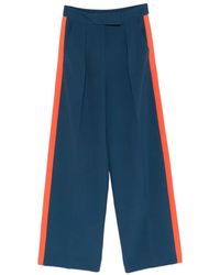 Patrizia Pepe - Striped Fluid Trousers - Lyst