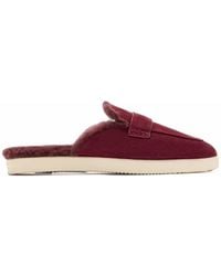Tory Burch - Mules Ballet Sport En Peau Lainée - Lyst