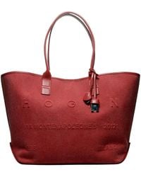 Hogan - Medium Address Embossed Tote Bag - Lyst