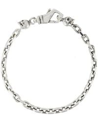 Emanuele Bicocchi - Skull-Charm Chain Bracelet - Lyst