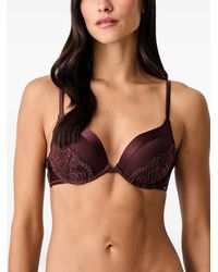 Guess - Jennifer Lace-Panelled Push-Up Bra - Lyst