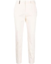 Peserico - Mid-rise Cropped Trousers - Lyst