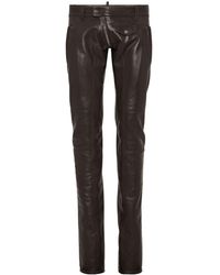 DSquared² - Skinny-Cut Leather Trousers - Lyst