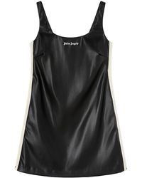 Palm Angels - Leather Effect Track Dress - Lyst