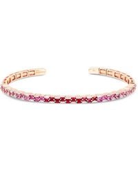Suzanne Kalan - 18Ct Rose Multi-Stone Bangle - Lyst