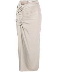 The Mannei - Asymmetric-Design Maxi Skirt - Lyst