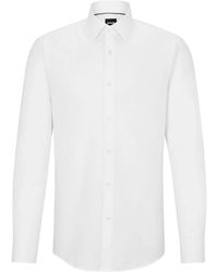 BOSS - Hemd Mit Abstraktem Print - Lyst