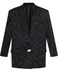 The Attico - Single-Button Wool-Blend Blazer - Lyst