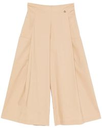 Carla G - Pugi Wide-Leg Cropped Trousers - Lyst