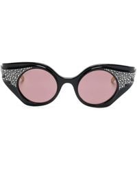 Gucci - Lunettes De Soleil À Ornements En Cristal - Lyst