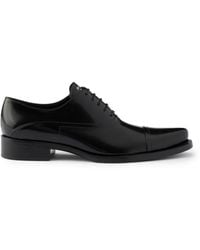 Prada - Polished Leather Sneakers - Lyst