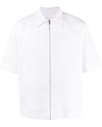 Givenchy - Zip-up Cotton Shirt - Lyst