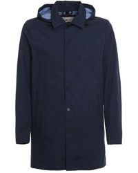 Woolrich - Hooded Snap-button Jacket - Lyst