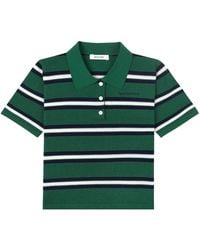Sporty & Rich - Striped Polo Top - Lyst