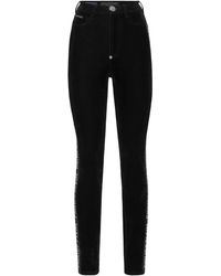 Philipp Plein - Crystal-Embellished Skinny Jeans - Lyst