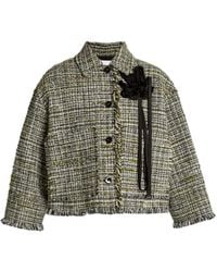 Erdem - フローラル ツイードジャケット - Lyst