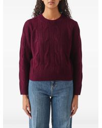 Nenette - Cable-Knit Crew-Neck Sweater - Lyst