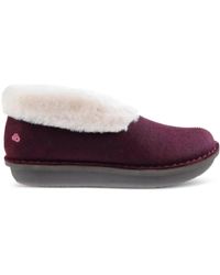 Clarks - Milano Faux-Fur Trim Slippers - Lyst