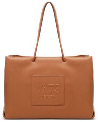 V73 - Logo-Embossed Tote Bag - Lyst