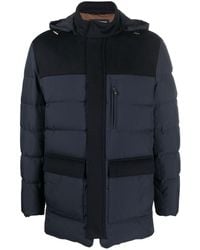 Corneliani - Hooded Panelled Padded-design Jacket - Lyst