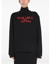 Raf Simons - Classic Crewneck Sweatshirt With Bold Print - Lyst