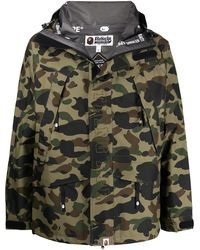 A Bathing Ape - Camouflage-Print Zip-Up Jacket - Lyst
