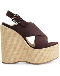 Manebí - Cleo Crossover-Strap Wedge Sandals - Lyst