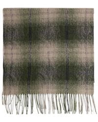 Etro - Check Fringed Scarf - Lyst