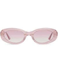 Gentle Monster - Transparent-oval-frame Sunglasses - Lyst
